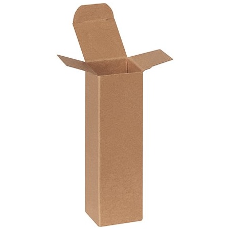 Bsc Preferred 1 3/4 x 1 3/4 x 6'' Kraft Reverse Tuck Folding Cartons, 500PK RTS87